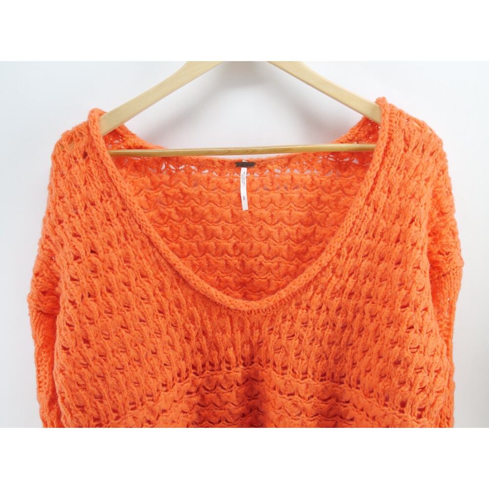 Sweater‎ Free People Crashing Waves Orange Size S - Picture 2 of 8